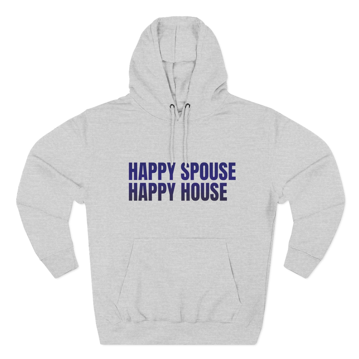 Happy Spouse Hoodie | Cozy Fleece Sweatshirt for Couples, Gift for Him or Her, Funny Relationship Apparel, Wedding Anniversary