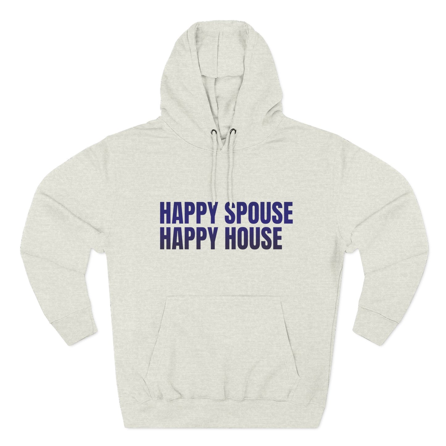 Happy Spouse Hoodie | Cozy Fleece Sweatshirt for Couples, Gift for Him or Her, Funny Relationship Apparel, Wedding Anniversary