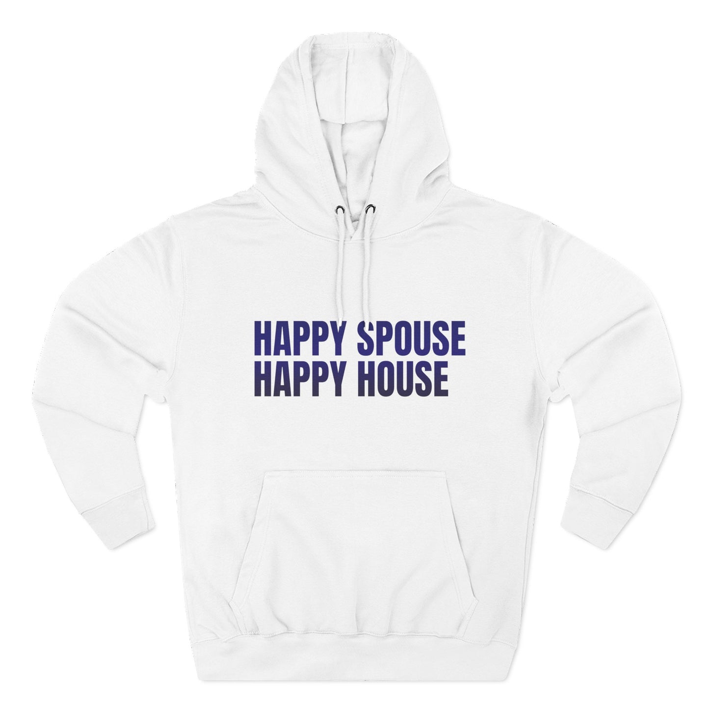 Happy Spouse Hoodie | Cozy Fleece Sweatshirt for Couples, Gift for Him or Her, Funny Relationship Apparel, Wedding Anniversary