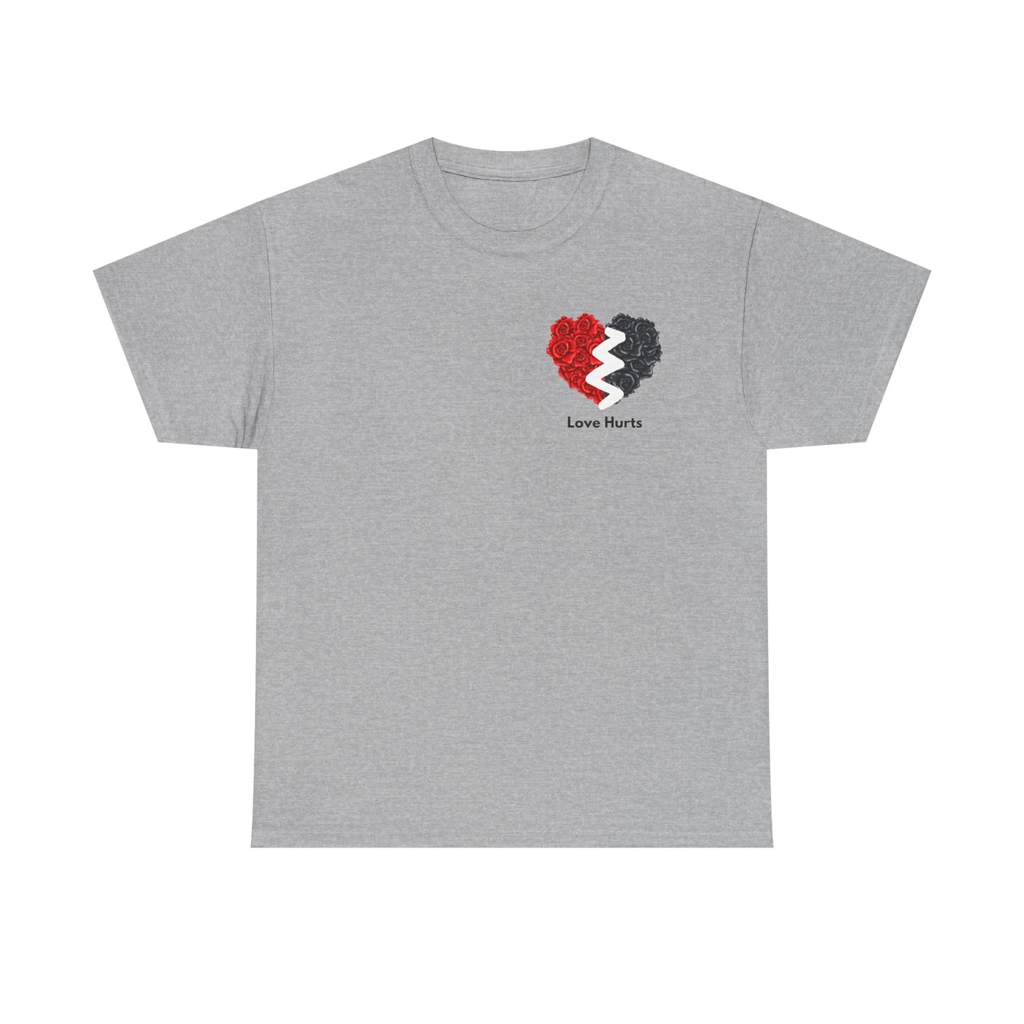 Heartbreak Message Tee - Love Hurts Unisex Heavy Cotton T-Shirt, Casual Wear, Gift for Heartbroken Friends, Statement Shirt, Emotional [...]