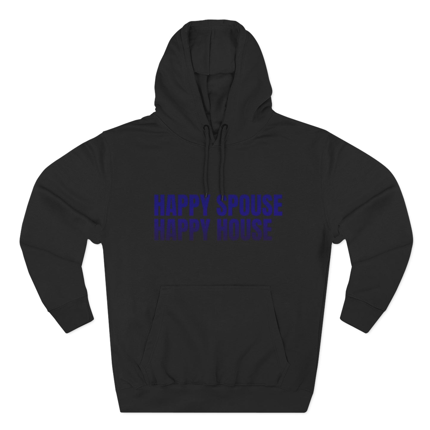 Happy Spouse Hoodie | Cozy Fleece Sweatshirt for Couples, Gift for Him or Her, Funny Relationship Apparel, Wedding Anniversary